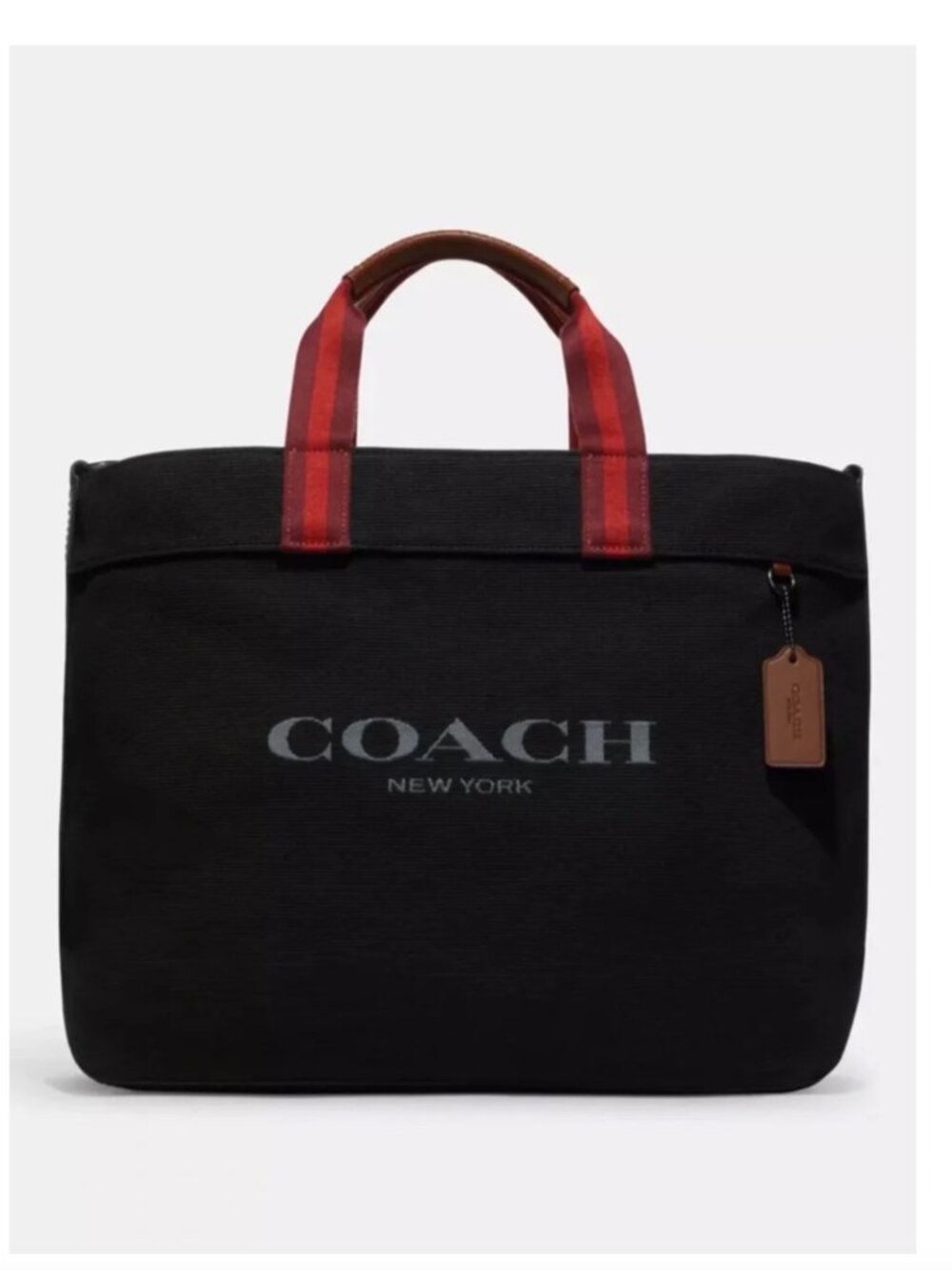 Coach CJ486 Canvas Tote Bag Black